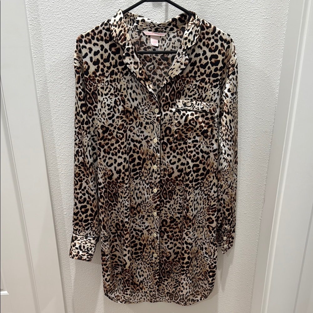 Victoria's Secret Leopard Print Pajama Gown